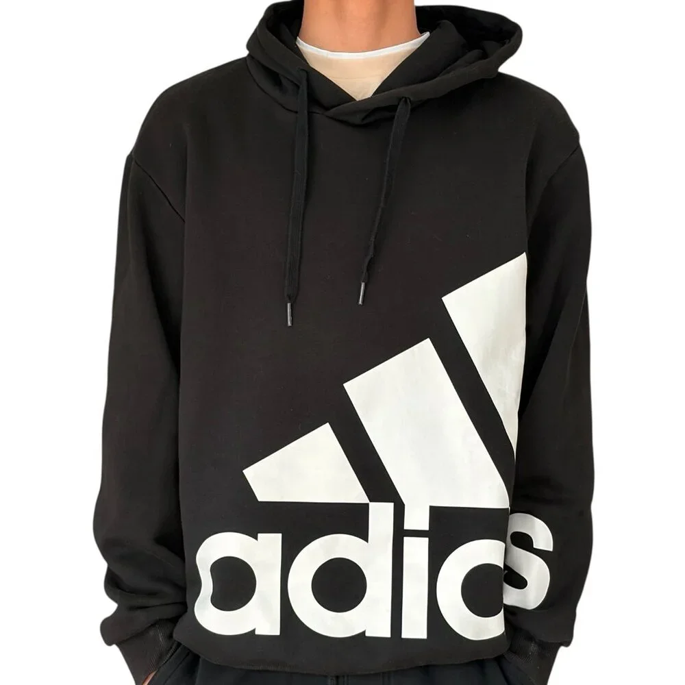 Adidas Men's Essentials Giant Logo Fleece Hoodie